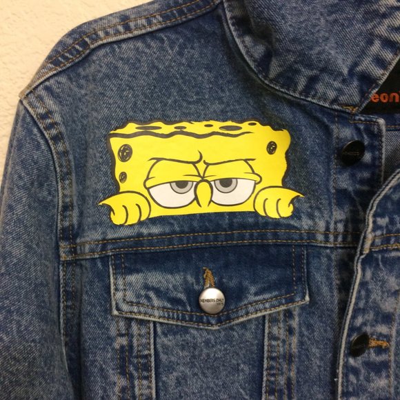Members Only x Nickelodeon Spongebob Denim Jacket - Picture 6 of 14